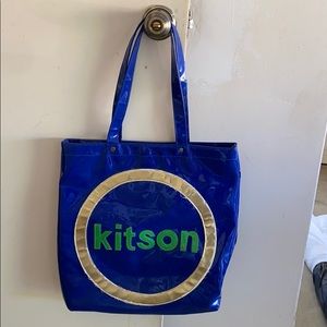 BLUE VINTAGE KITSON LOS ANGELES TOTE BAG💙👜🩵